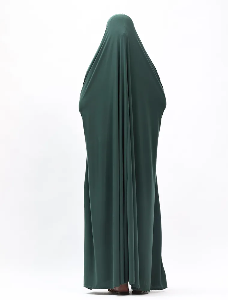 Bottle Green Jersey Jilbab